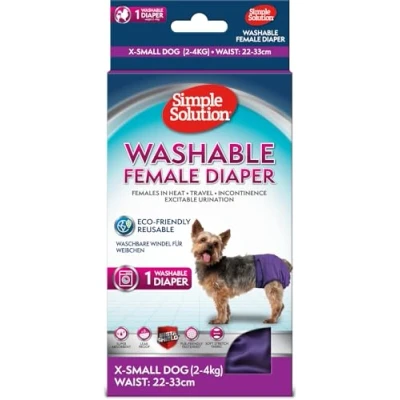 Immagine di Simple Solution Pannolino Lavabile per Cani, Taglia Super Piccola