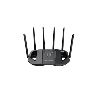 Immagine di ASUS TUF Gaming BE6500 Dual Band WiFi 7 Router, 4K QAM, MLO, Porta Quad 2.5GbE, Mobile Game Mode, Port, Smart Home Master, AiMesh support, 4G/5G Auto Tethering, Nero