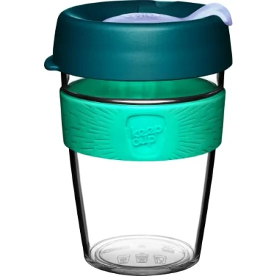 Immagine di KeepCup Eventide Tazza da caffè in plastica leggera, riutilizzabile, con coperchio a prova di spruzzi, 340 ml