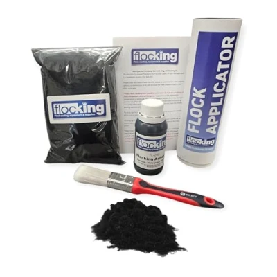 Immagine di Kit per il floccaggio fai da te, ideale cruscotto, floccatura in nylon resistente