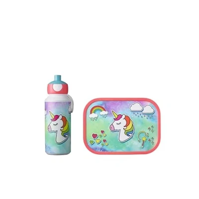 Immagine di Mepal Lunchset (School Cup &amp; Lunchbox) Campus Pop Up Unicorn