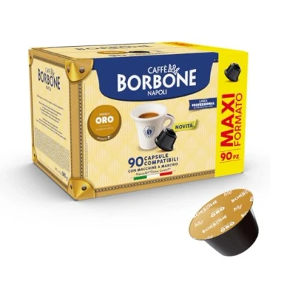 Immagine di Caffè Borbone Miscela Oro 90 capsule (6 confezioni da 15) Compatibili con le Macchine Nescafè* Dolce Gusto*