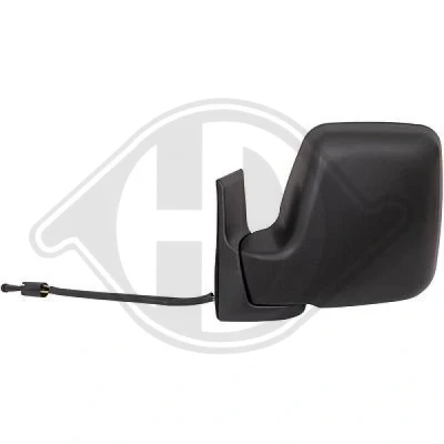 Immagine di Specchio retrovisore esterno Diederichs 3495027 Sx zigrinato per a regolazione manuale, convesso, completo
