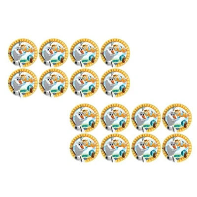 Immagine di ALMACENESADAN, 4866 Pack Festa Frozen Olaf; composto da 16 piatti in cartone 23 cm, ideale per feste e compleanni