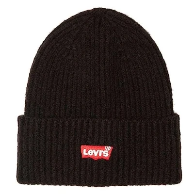 Immagine di Levi&#039;s Essential Batwing Beanie Unisex Berretto, Taglia: One Size, Regular black