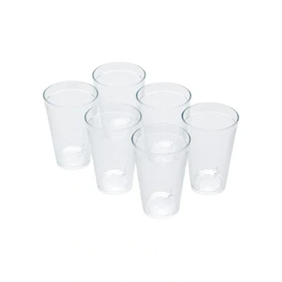 Immagine di Omada Design 6 Bicchieri Cocktail/Bevande da 400 ml, Impilabili, Infrangibili, in Plastica per uso Esterno, Linea Samba