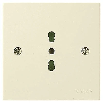 Immagine di Vimar 0R06414.BP Mascot Bpresa con Protezione SICURY, 2P+T 16 A 250 V Standard Italiano Tipo P17/11, Avorio