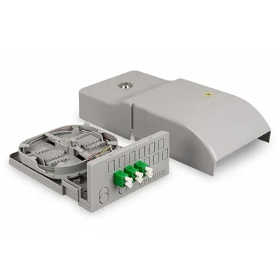 Immagine di Digitus Punto di trasferimento casa Ftth 3xLC/APC Duplex OS2/IP54 (Scatola giunzione), Accessori rete