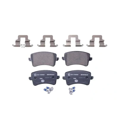 Immagine di HELLA 8DB 355 025 391 Kit pastiglie freno Non predisposto per contatto segnalazione usura con bulloni pinza accessori AUDI: A4 B8 Avant, Q5