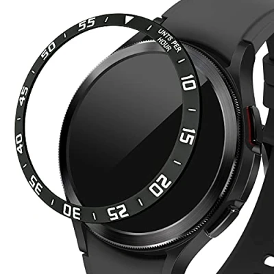 Immagine di kwmobile Protezione Display Compatibile con Samsung Galaxy Watch 4 Classic (46mm) Fitness tracker Sticker Proteggi schermo per Smart nero/argento