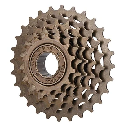 Immagine di Boaby Cassetta per Bici a 6 velocità, Ruota Libera in Acciaio Inossidabile 14 28T Bicicletta da Montagna, Sostituzione del volano della pignone velocità