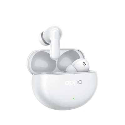 Immagine di OPPO Enco Air4 Pro Auricolari True Wireless,44h di Autonomia, Driver in Titanio da 12.4mm, Bluetooth 5.4,Controlli Touch, Cancellazione del rumore AI,Android e iOS, IP55, [Versione Italiana],Bianco