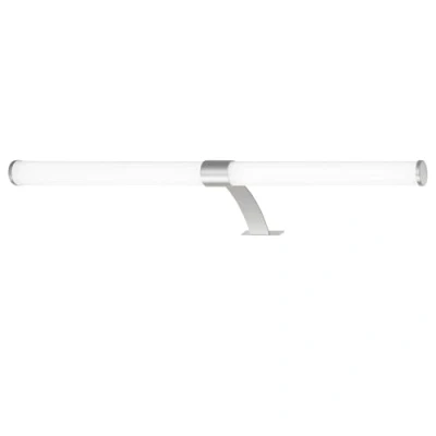 Immagine di BRILONER lampada LED a specchio per bagno, 2 in 1, da mobile, parete, IP44, colore luce bianca neutra, 9W, cromo opaco, 60 cm
