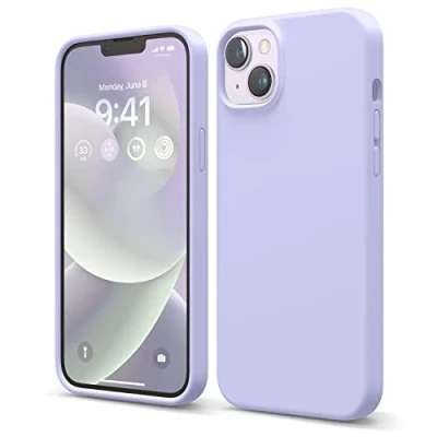 Immagine di elago Cover Silicone Liquido Custodia Compatibile con iPhone 14 Plus Case (6.7&quot;), Premium, Protezione Antiurto a 4 Strati, in Morbida Microfibra Antigraffio (Viola)