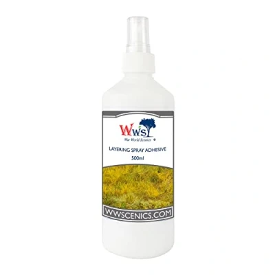 Immagine di War World Scenics Colla Spray per Strati di Erba Statica Flacone da 500ml Modellismo e Wargame