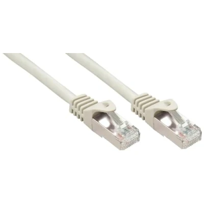 Immagine di LINDY 48391 RJ45 cavo di rete, patch CAT 5e F/UTP 1.00 m Grigio con protezione 1 pz.