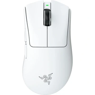 Immagine di Razer DeathAdder V4 Pro Mouse senza fili ergonomico per eSport ultraleggero 57g 2,4 Ghz Hyperspeed Focus 45K Sensore 8K Hz Polling Ottici Switches Gen 4 PC/Mac Bianco