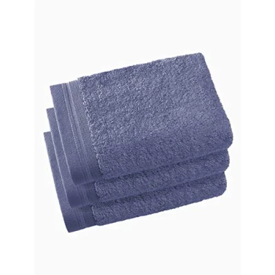 Immagine di De Witte Lietaer Contessa Luxe Set di 3 asciugamani per ospiti, in cotone, 40 x 60 cm, colore: Blu zaffiro
