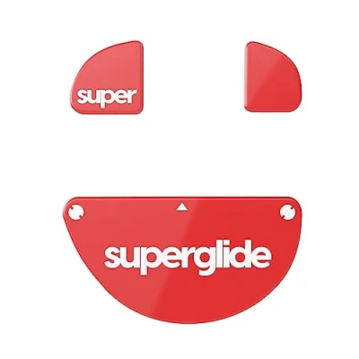 Immagine di Pulsar Gaming Gears Superglide2 Piedini per mouse con superficie testurizzata controllabile, realizzati vetro ultra resistente, suola liscia e resistente Zowie EC Wireless Series [ROSSO]