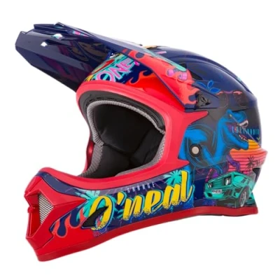Immagine di O&#039;NEAL Casco da mountain bike Bambini MTB Calotta in ABS, Prese d&#039;aria per una ventilazione e un raffreddamento ottimali, Standard di sicurezza EN1078 Sonus Youth Rex Multi Taglia L