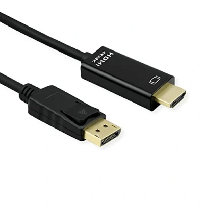 Immagine di Roline Displayport Cavo Spina DisplayPort, HDMI A 2.00 m Nero 11.04.5996 Schermato