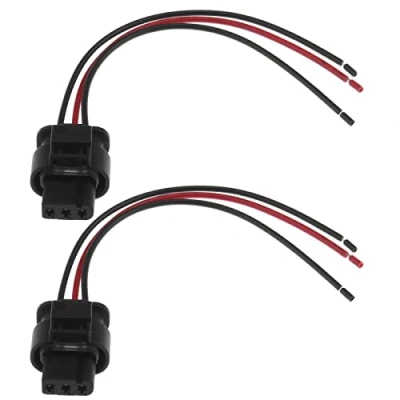 Immagine di OTOTEC 2 Pezzi Di Ricambio Per Cavo Sensore PDC Auto A 3 Pin Cablaggio 3C0973203 1452669 Compatibile Con VW Audi Connettore Parcheggio