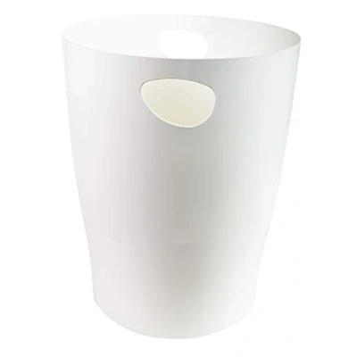 Immagine di Exacompta ECOBIN 45313D Cestino per la spazzatura con manici, 15 litri, elegante e robusto, colore: Bianco