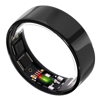 Immagine di ULTRAHUMAN Ring AIR Nessun abbonamento all&#039;app Smart Taglia prima con kit di dimensionamento Monitora sonno, allenamenti, FC, HRV Batteria fino a 6 giorni (taglia 13)