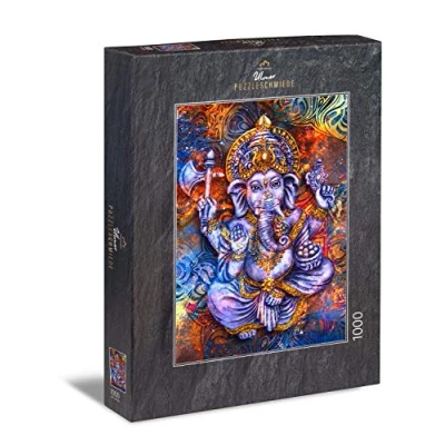 Immagine di Ulmer Puzzleschmiede Puzzle &quot;Ganesha&quot; Il popolare dio indù come un dipinto colorato