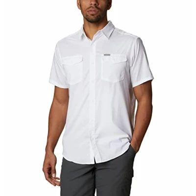 Immagine di Columbia Utilizer II, Camicia a maniche corte tinta unita, Uomo, Bianco, S, Art. 1577762