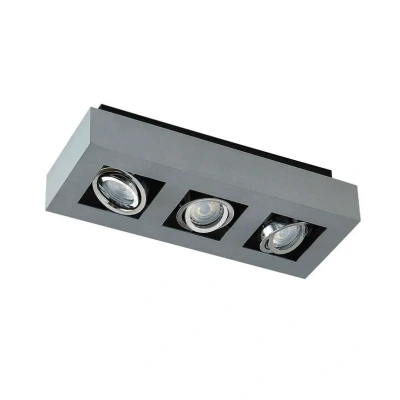 Immagine di Arcchio faretto Vince, 36 cm, a 3 luci, argento, GU10