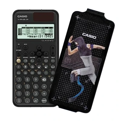 Immagine di Casio FX 991DE CW ClassWiz calcolatrice scientifica tecnica con art case &quot;runner&quot;, menù tedesco (edizione limitata)