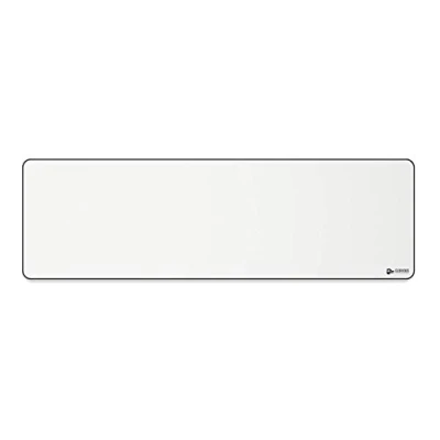 Immagine di Glorious Gaming Cloth Mousepad (Extended) Bordi cuciti, superf. liscia per velocità e controllo, antiscivolo, lavabile in lavatrice, grande (910 x 280 3 mm) Bianco