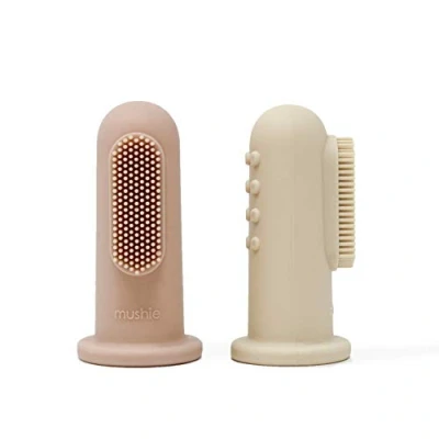 Immagine di mushie Spazzolino da dito Blush /Spostamento Sand