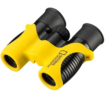 Immagine di National Geographic binocolo per bambini 6x21, robusto e maneggevole con custodia in gomma, borsa tracolla inclusi