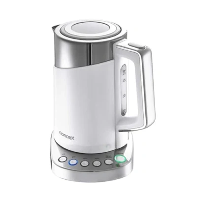 Immagine di RK3170 Concept bollitore con temperatureinstellung, cool Touch, in Acciaio inox, 1,7 L, 2200 W, Filtro Anti calcare, funzione Keep Warm, Inossidabile, 1.7 litri, colore: bianco