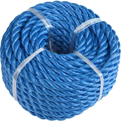 Immagine di Windhager Corda in Polipropilene, per Esterni, da Giardino, Fune Multiuso, Lavorare a Maglia, ormeggio, attorcigliata, 8 mm x 10 m, Blu, 05758