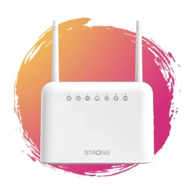 Immagine di STRONG 4G LTE router 350 Migliora la tua connessione Internet, ideale per autobus o casa del fine settimana, tutti i formati di schede SIM, ad alta sicurezza e 150 Mbit/s