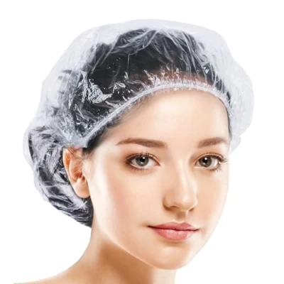 Immagine di Kryzulax 50 Pezzi Cuffie Doccia,Cuffie Doccia Monouso,Generico Cuffia Impermeabile,Unisex Adulto per uso in casa,viaggi,hotel,spa,parrucchiere(42cm)