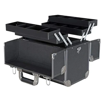 Immagine di HMF 14902 02 Cassetta per attrezzi vuota in alluminio, divisorio singolo, 36,5 x 35 22 cm