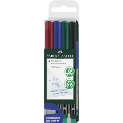 Immagine di FABER CASTELL NonPermanent Marker MULTIMARK M, 4er Etui