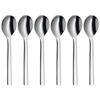 Immagine di WMF Set di 6 cucchiaini da caffè Nuova, 11 cm, acciaio inossidabile Cromargan lucido, lavabile in lavastoviglie