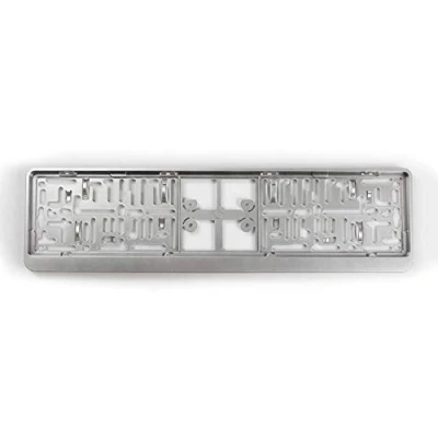 Immagine di AUTO STYLE Portaplacca sintetica &#039;Click&#039; 52 x 11 cm Argento