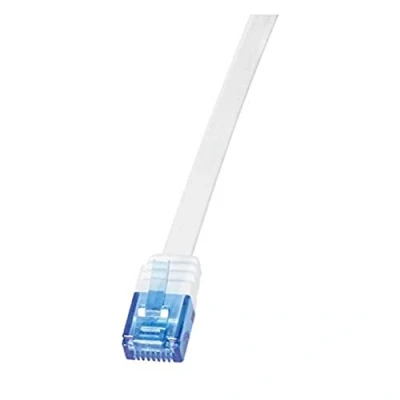 Immagine di LogiLink CF2091U RJ45 cavo di rete, patch CAT 6 U/UTP 10.00 m Bianco altamente flessibile 1 pz.