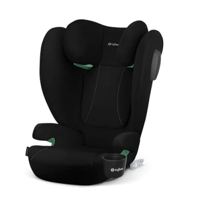 Immagine di CYBEX Silver Seggiolino Auto Per Bambini Solution B4 i Fix, Incluso Porta Bevande, Con e Senza ISOFIX, Da circa 3 a 12 Anni (100 150 cm), 15 50 kg circa, Volcano Black