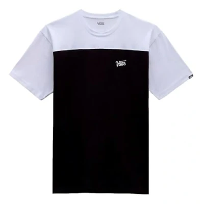 Immagine di Vans Script Crew Block SS T Shirt, Nero Bianco, XS Uomo