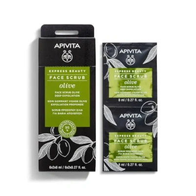 Immagine di Apivita Intensive Exfoliating Mask with Olive 2x8ml Occhiali, Oro Lucido, Taglia Unica Donna