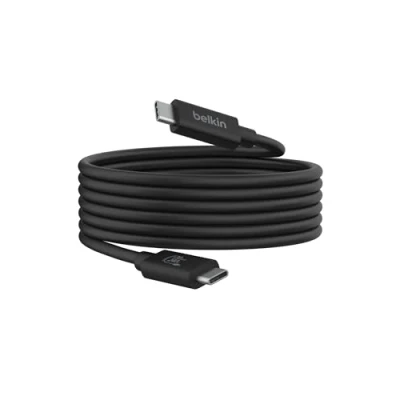 Immagine di Belkin Connect cavo USB4, di alimentazione da 2 metri, USB C con Power Delivery 240 W, 20 Gbps, ricarica compatibile per MacBook, Windows, Chromebook e altri