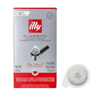 Immagine di illy Caffè Tostato CLASSICO in Cialde E.S.E. 12 confezioni da 18 cialde, Totale 216