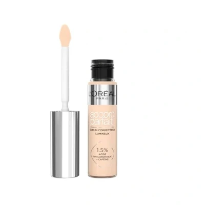 Immagine di L&#039;Oréal Paris Correttore in Siero Liquido, Formula con Acido Ialuronico e Caffeina, Idratazione 24H, Finish Luminoso, Accord Parfait, Tonalità: 3R Rosa, 11 ml